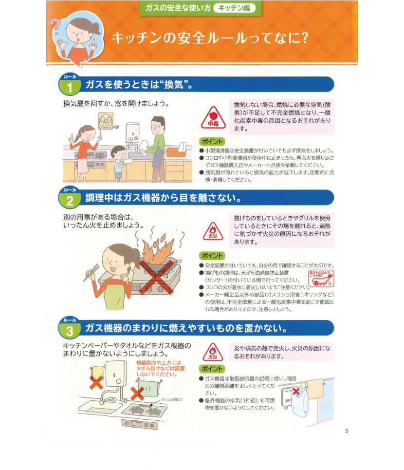 消費機器の正しい操作方法・安全な使用方法の周知に関する取り組み